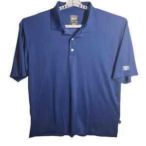 Reebok Golf HydroMove Blue‎ Moisture Wicking Polo Shirt Mens XXL